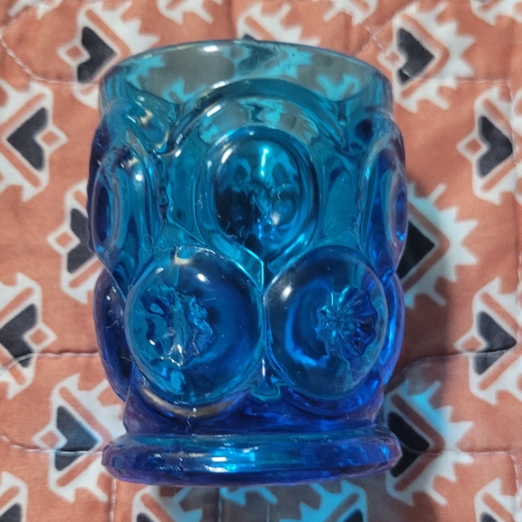 L.E. Smith Other Vintage Le Smith Moon Star Blue Glass Toothpick